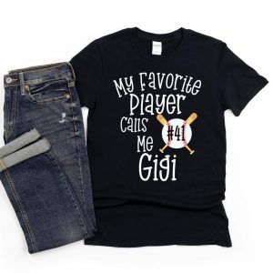 Personalized Gigi Baseball Shirt - Custom Gigi Gift for Baseball Lovers - My Favorite Player Calls Me Gigi