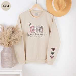 Custom Gigi Sweatshirt, Personalized Gigi Gift, Custom Grandma Sweatshirt, Valentine's Day Gifts, Mother's Day Grandma Gift