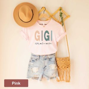 Personalized Gigi Shirt with Kids' Names - Custom Mom or Grandma Shirt - Nana Shirt - Grandkids Name Tee
