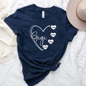 Personalized Gigi Shirt with Names - Grandma Birthday Gift - Gift for Gigi or Nana - Grandparent Shirt