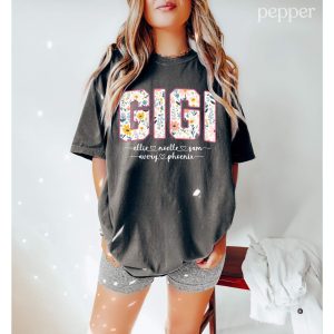 Custom Gigi Shirt - Retro Personalized Gigi Grandma Outfit - Cool Gigi Gift