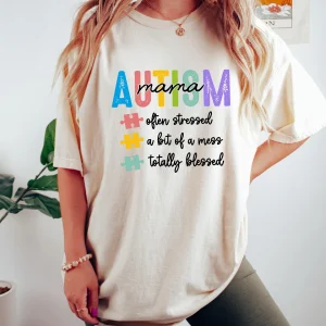 Autism Mom Shirt, Autism Awareness Mama T-Shirt, Proud Autism Mama Tees
