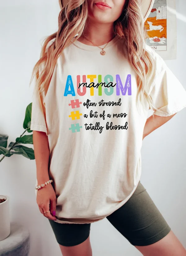 Autism Mom Shirt Autism Awareness Mama T Shirt Proud Autism Mama Tees Teacher Autism Acceptance T Shirt