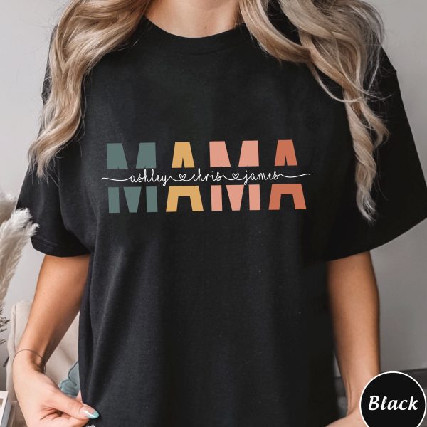 Custom Mama Shirt Custom Kid Name sweatshirt Mothers Day Gift Mothers Day Shirt