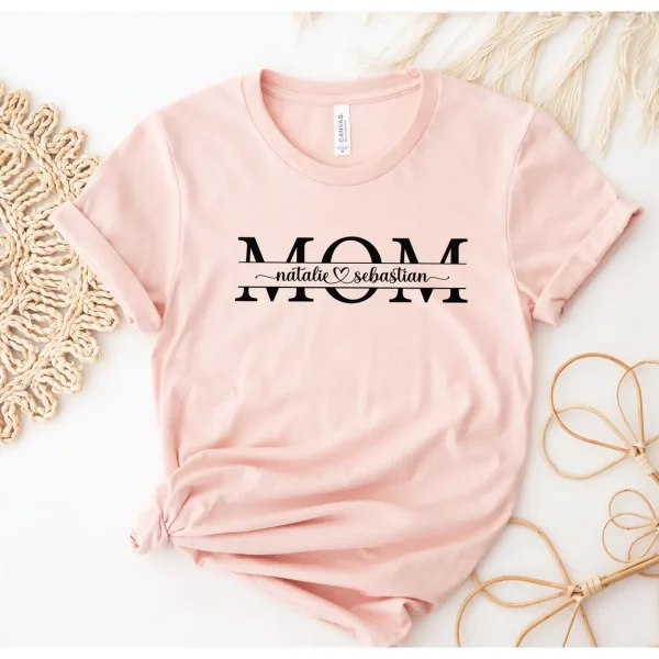Custom Mama Shirt Mom Shirt with Names Personalized Mama T shirt Custom Mama Shirt Mothers Day Shirt 2