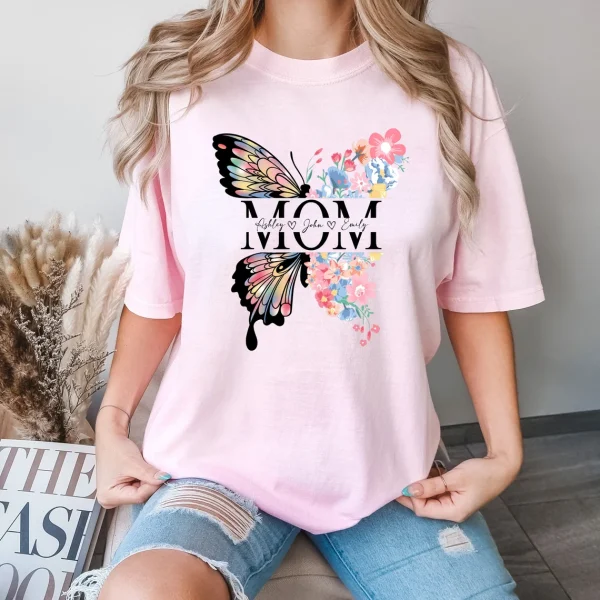 Custom Mom Shirt Flower Lover Mama Shirt Nature Lover Mom Tee Mothers Day Gift 1