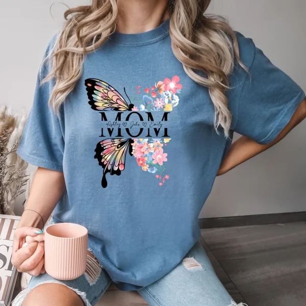 Custom Mom Shirt Flower Lover Mama Shirt Nature Lover Mom Tee Mothers Day Gift 3