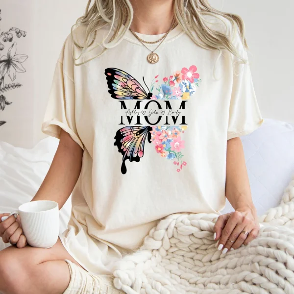 Custom Mom Shirt Flower Lover Mama Shirt Nature Lover Mom Tee Mothers Day Gift
