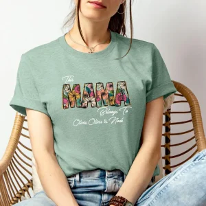 Cute Mama Shirt Mum Gift Mum Birthday Gift This Mummy Belongs Personalised Mum 1
