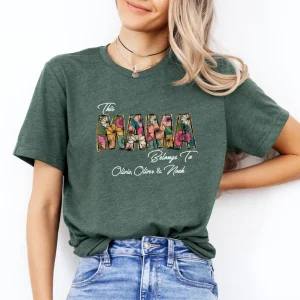 Cute Mama Shirt Mum Gift Mum Birthday Gift This Mummy Belongs Personalised Mum 4
