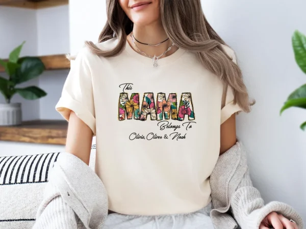 Cute Mama Shirt Mum Gift Mum Birthday Gift This Mummy Belongs Personalised Mum