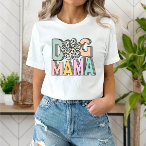 Dog Mama Shirt Dog Mom Gift Dog Mom T shirt Dog Mom T Shirt Dog Lover Gift Fur Mama Shirt Pet Lover T Shirt 2