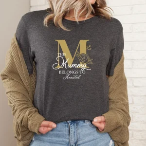 Floral Mummy Shirt This Mummy Belongs Personalised Mama Shirt Mama Gifts Mummy To Be 3