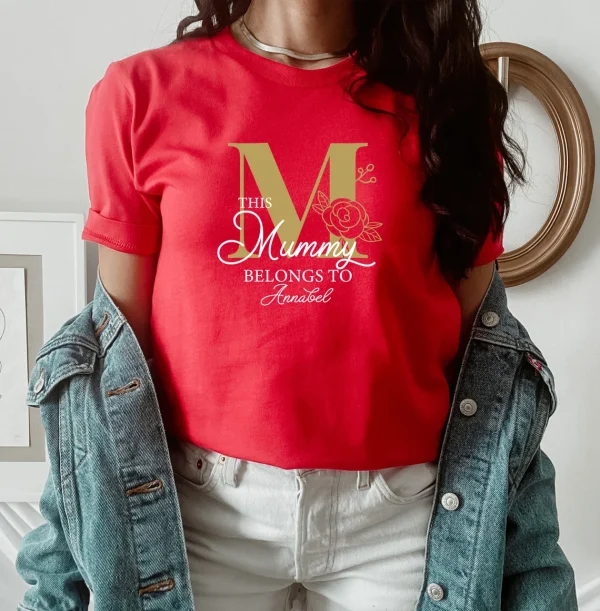 Floral Mummy Shirt This Mummy Belongs Personalised Mama Shirt Mama Gifts Mummy To Be 4