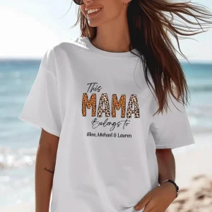 Mama Belongs To Shirt Custom Mama Shirt Personalised Mama Tee New Mum Gift New Mama T shirt 1