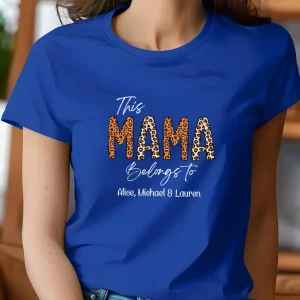 Mama Belongs To Shirt Custom Mama Shirt Personalised Mama Tee New Mum Gift New Mama T shirt 4