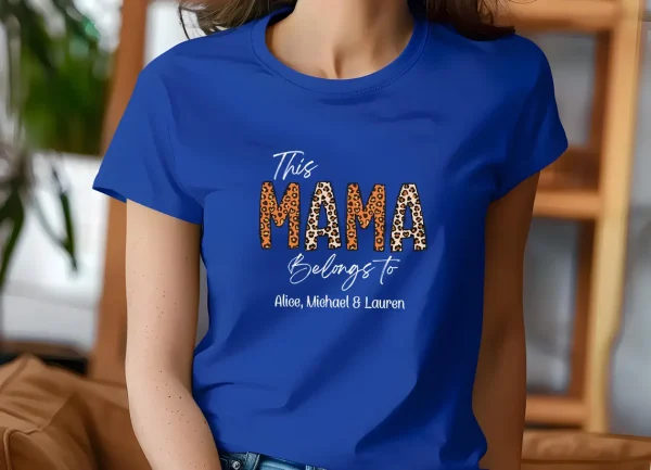 Mama Belongs To Shirt Custom Mama Shirt Personalised Mama Tee New Mum Gift New Mama T shirt 4