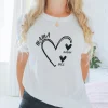 Mama Shirt Personalised Shirt Mum T Shirt Custom Grandma Tee Heart Tshirt New Grandma Gift