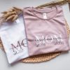 Personalised MOM t shirt Mama t shirt with childrens names and year
