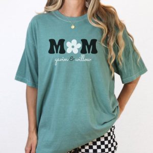 Personalized Mama T shirt Custom Mama Shirt Mom Shirt With Names Mothers Day Gift 4
