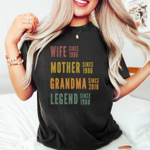 Personalized Mom Grandma Shirt Mothers Day Shirt Wife Mother Grandma Legend 2