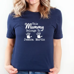 This Mummy Belongs To Mama Shirt Custom Mum Shirt Personalised Mummy New Mum Gift 3