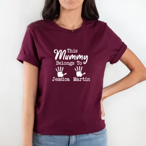This Mummy Belongs To Mama Shirt Custom Mum Shirt Personalised Mummy New Mum Gift 4