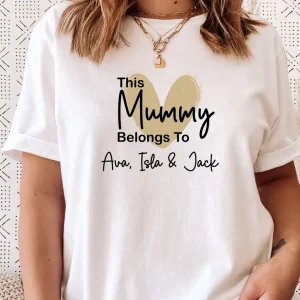 This Mummy Belongs To, Mummy Shirt, Custom Mama Shirt, Personalized Shirt, New Mum Gift
