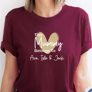 This Mummy Belongs To Mummy Shirt Custom Mama Shirt Personalised Shirt New Mum Gift 2