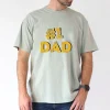 1 Dad Number One Fathers Day Gift Family Man Best Dad Ever T Shirt 100 Cotton Single Side Printed Black Short Sleeve T shirt FatherS Day Gift for Family Father Papa Dad S XXXL 4
