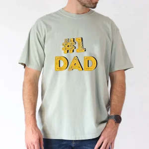 #1 Dad Number One Fathers Day Gift Family Man Best Dad Ever T-Shirt, The Best Father's Day Gift