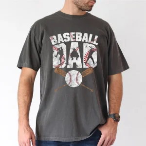 Baseball Dad Graphic Tee, Father's Day T-Shirt, The Best Father's Day Gift