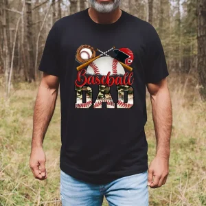 Father?s Day Baseball Dad Shirt ? Fun & Colorful Sports Tee for Baseball Lovers