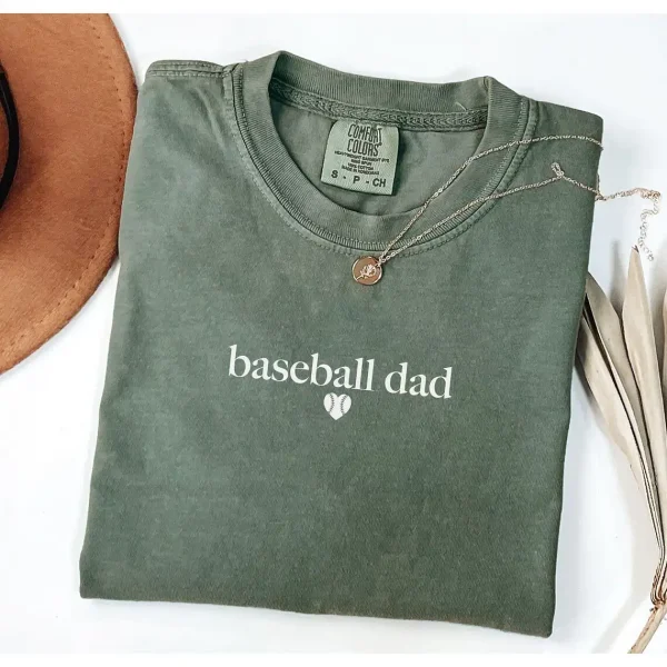 Baseball Dad Shirt Comfort Colors 1