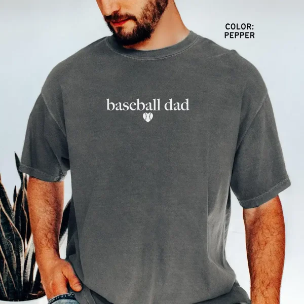 Baseball Dad Shirt Comfort Colors 3
