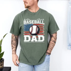 Baseball Dad Shirt Comfort Colors Tee 2