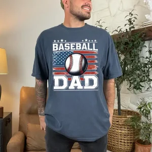 Baseball Dad Shirt Comfort Colors Tee 4