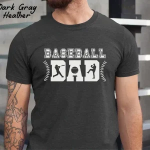 Baseball Dad Silhouette Shirt ? Perfect Game Day Outfit for Proud Dads