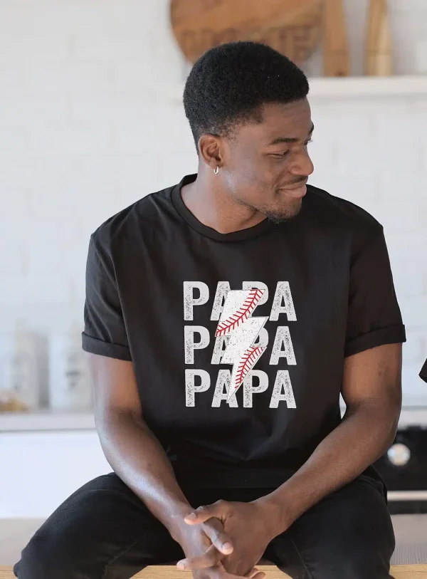 Baseball Papa Shirt 2