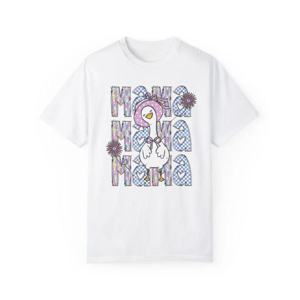 Brushstroke Mama Goose Shirt Trendy Floral Mama Goose T Shirt Mothers Day Shirt Retro Checkered Mama Tee Silly Goose Lover Gift 2 1