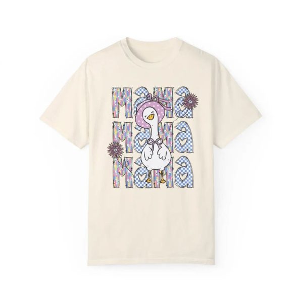 Brushstroke Mama Goose Shirt Trendy Floral Mama Goose T Shirt Mothers Day Shirt Retro Checkered Mama Tee Silly Goose Lover Gift 3 1