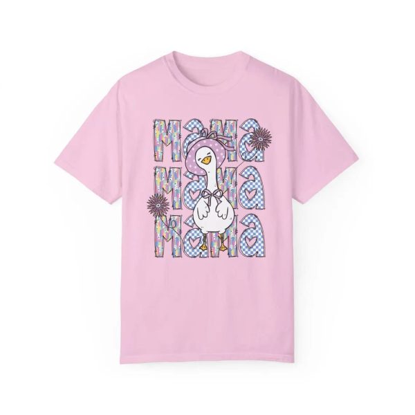 Brushstroke Mama Goose Shirt Trendy Floral Mama Goose T Shirt Mothers Day Shirt Retro Checkered Mama Tee Silly Goose Lover Gift 5 1