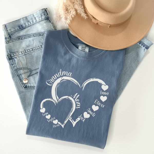 Bundle CUSTOM Heart Kid Name Grandma Mom Png Grandma Png Gift For Mom Png Add Kids Name Png Mothers Day Png Gift For Grandma Pn 1