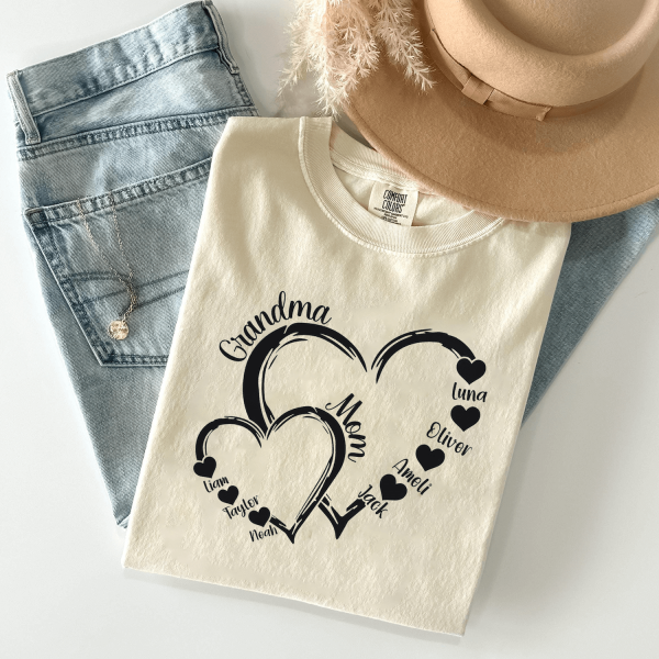 Bundle CUSTOM Heart Kid Name Grandma Mom Png Grandma Png Gift For Mom Png Add Kids Name Png Mothers Day Png Gift For Grandma Pn 3