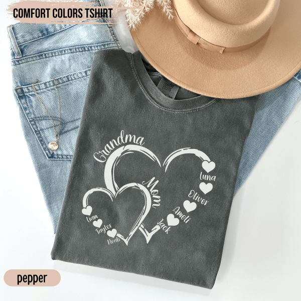 Bundle CUSTOM Heart Kid Name Grandma Mom Png Grandma Png Gift For Mom Png Add Kids Name Png Mothers Day Png Gift For Grandma Pn 4