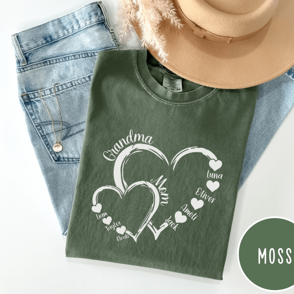 Bundle CUSTOM Heart Kid Name Grandma Mom Png Grandma Png Gift For Mom Png Add Kids Name Png Mothers Day Png Gift For Grandma Pn 5