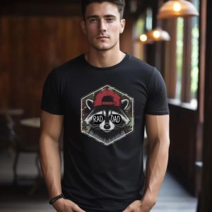 Camo Dad Shirt, Cool & Funny T-Shirt for Rad Dads, Perfect Father's Day Gift with Raccoon Design