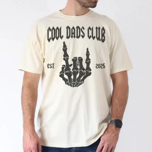 Cool Dads Club Shirt Fathers Day Gift For Dad, , Custom Dad Est Shirt, Skeleton Cool Dad T-Shirt, The Best Father's Day Gift
