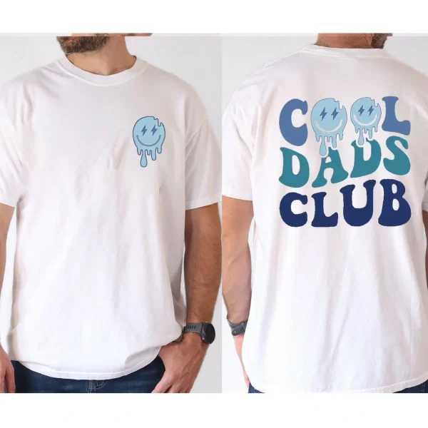 Cool Dad Club print tee shirt Tees for Men Casual Short Sleeve T shirt for summer 4