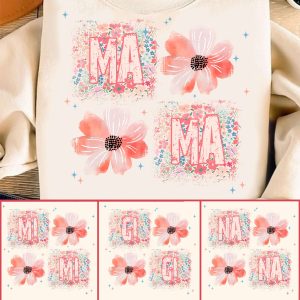 The Cutest Coquette Gift for Mama, Nana or Gigi ? Floral Bow Shirt